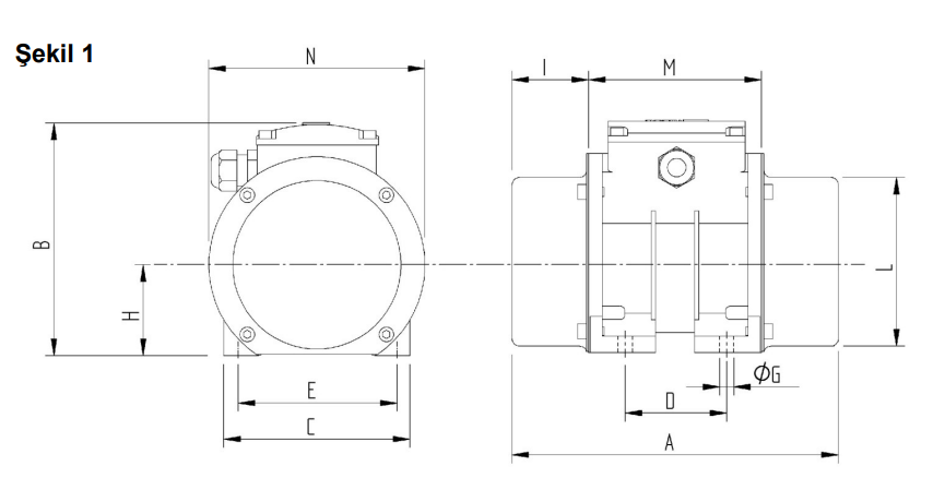 miksan 1000 devir vibrason motoru ölçüleri